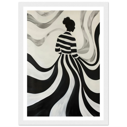 The Striped Silhouette - Poster - Arthena