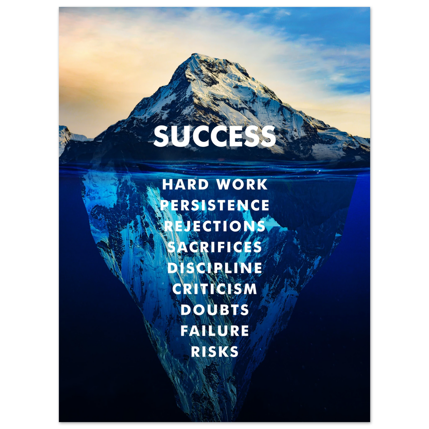 The Iceberg of Success - Poster - Arthena