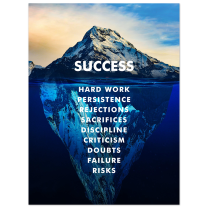 The Iceberg of Success - Poster - Arthena