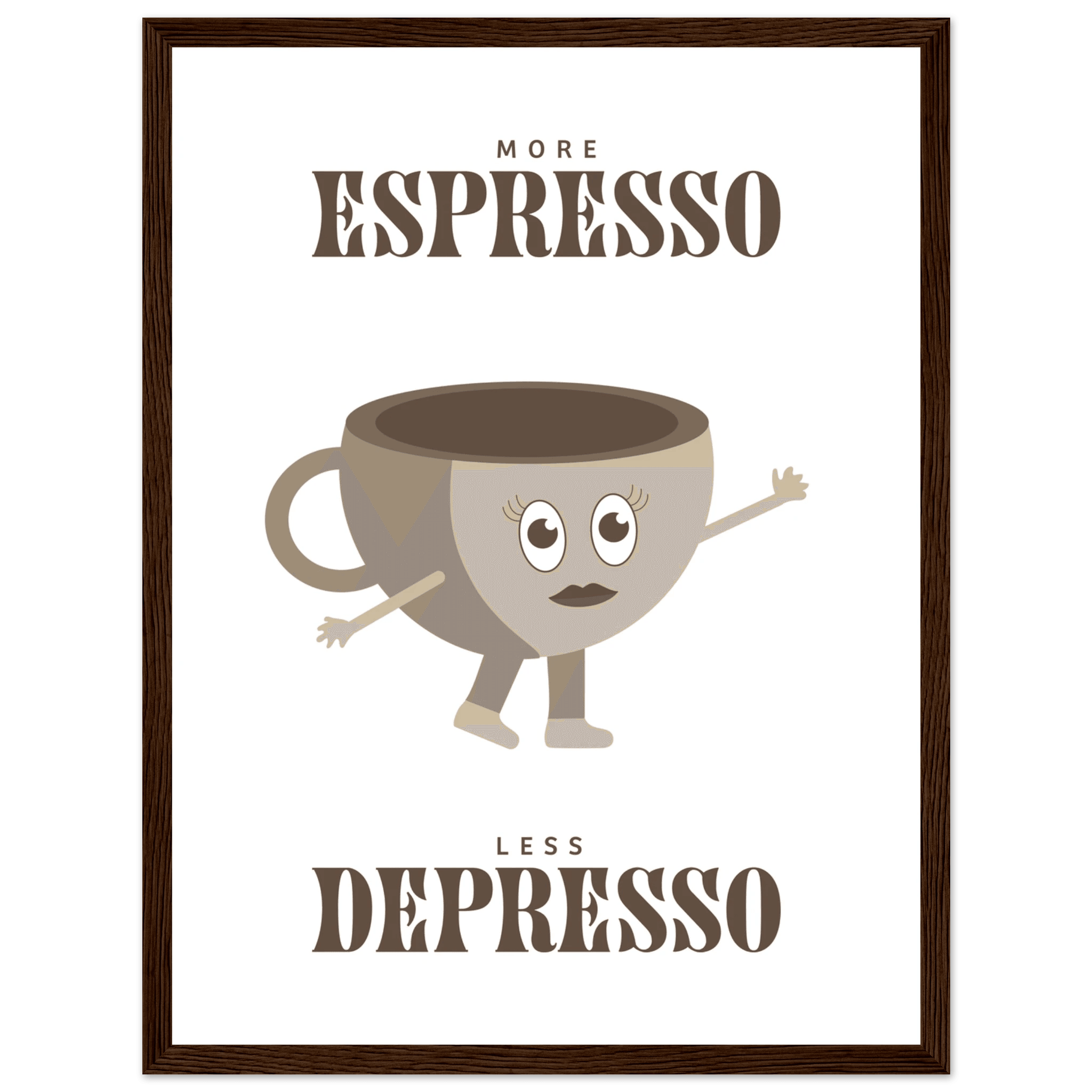 More Espresso Less Depresso - Poster - Arthena