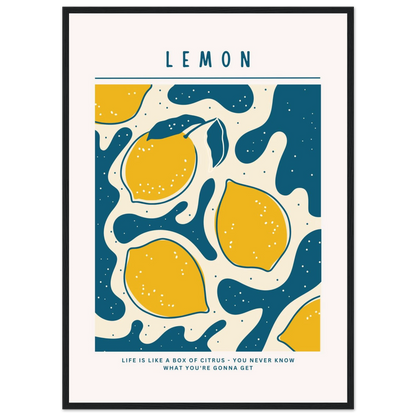 Life is like a box of citrus - Poster - Arthena