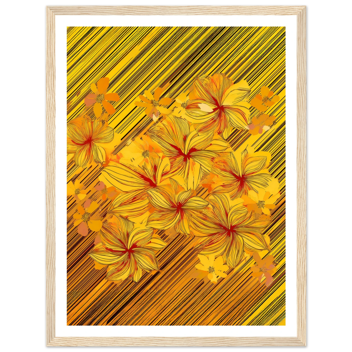 Golden Blossoms - Poster - Arthena