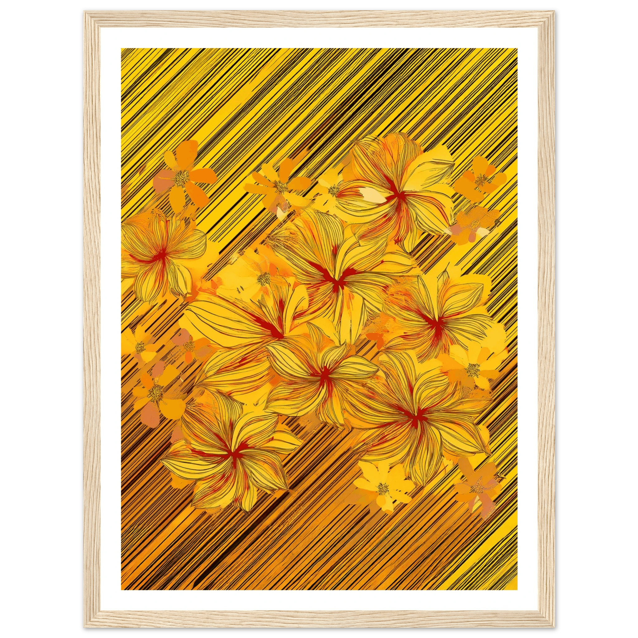 Golden Blossoms - Poster - Arthena