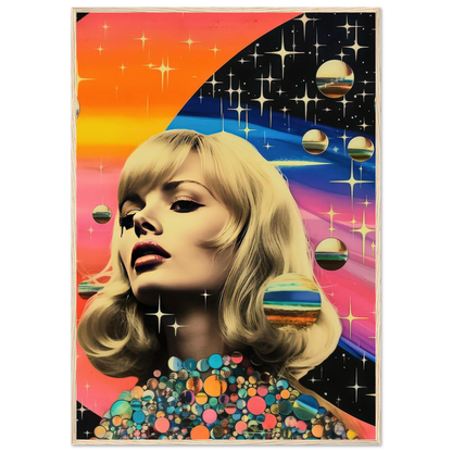 Retro Galaxy Queen - Poster - Arthena
