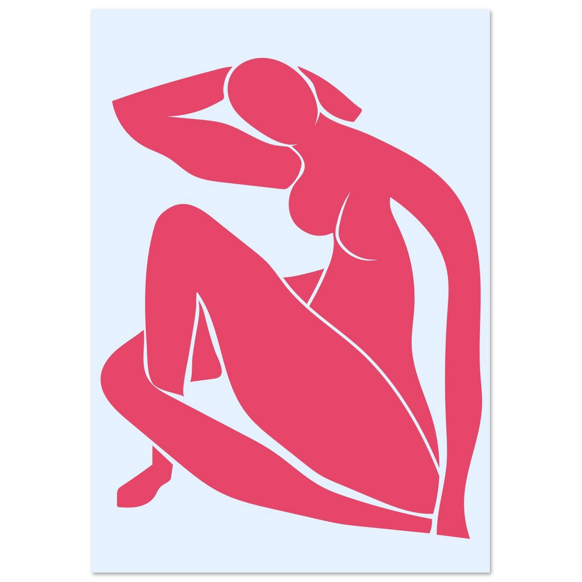 Body Positivity in Red - Poster - Arthena