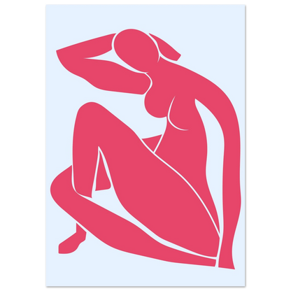 Body Positivity in Red - Poster - Arthena