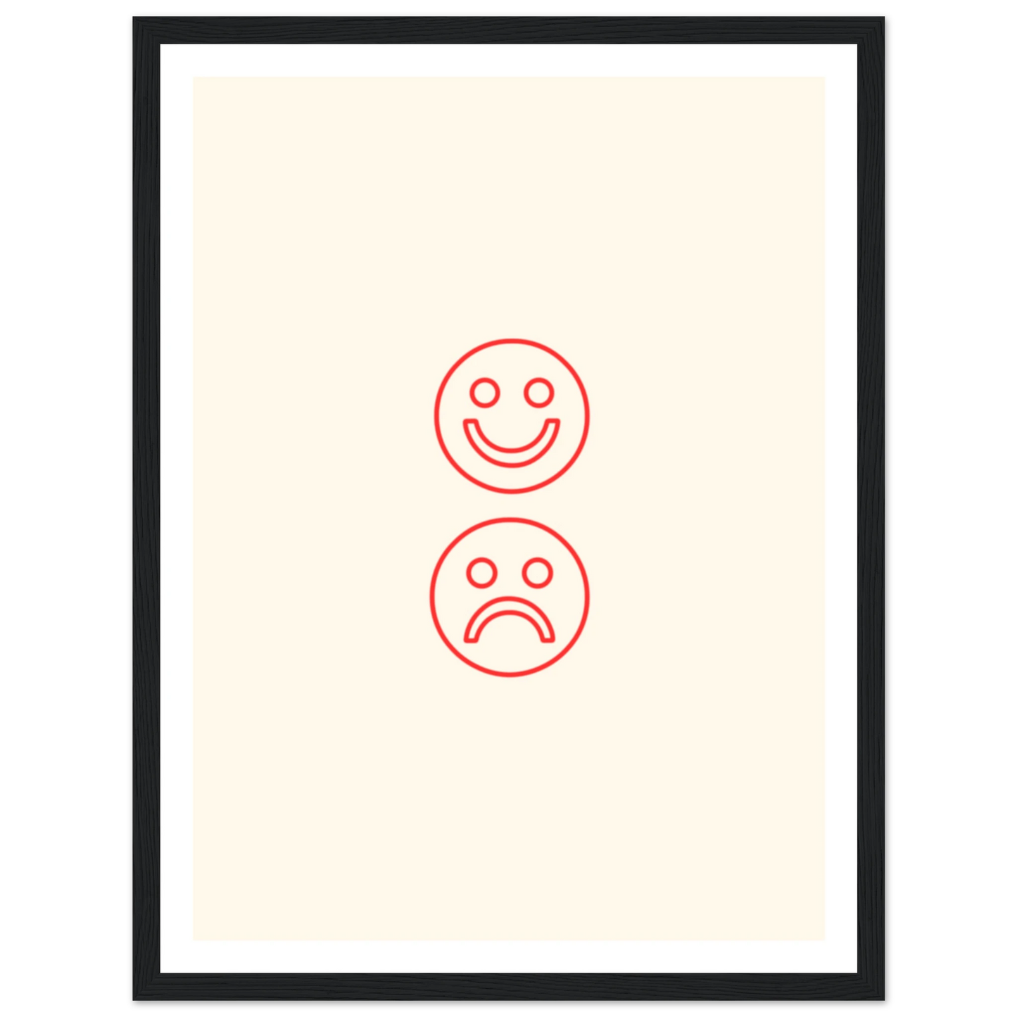 Happy face, sad face - Poster - Arthena