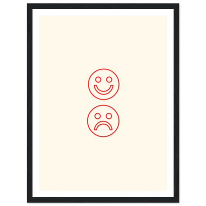 Happy face, sad face - Poster - Arthena