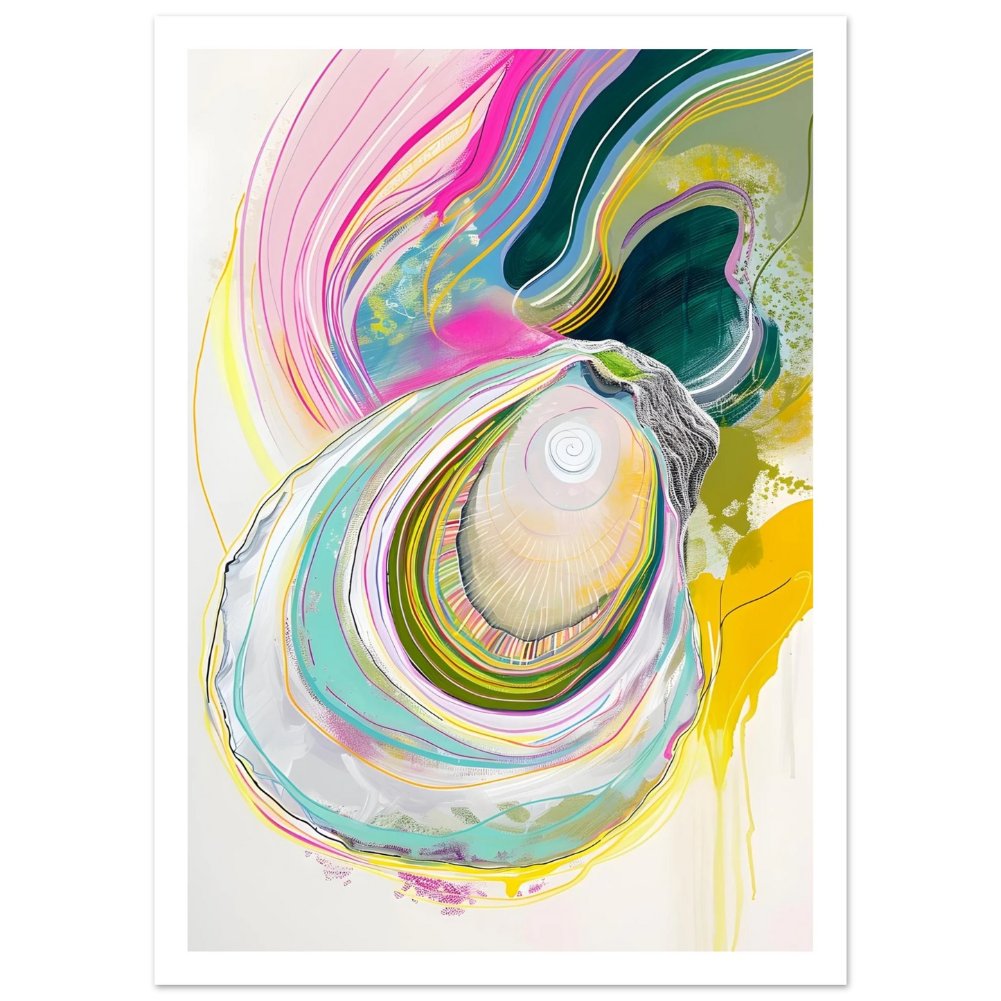 Colorful Oyster - Poster - Arthena