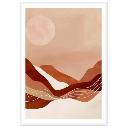 Amber Horizons Moonlit Simplicity - Poster - Arthena