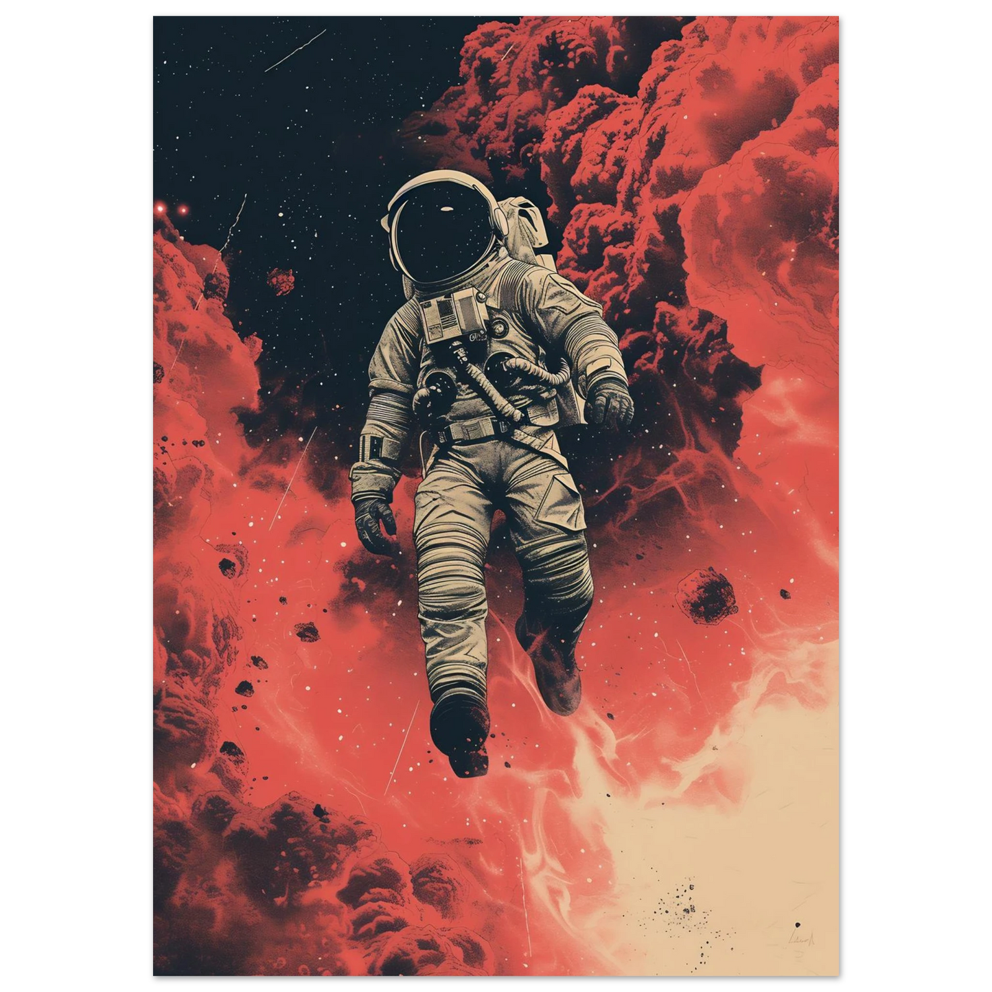 Scarlet Skies The Astronaut - Poster - Arthena
