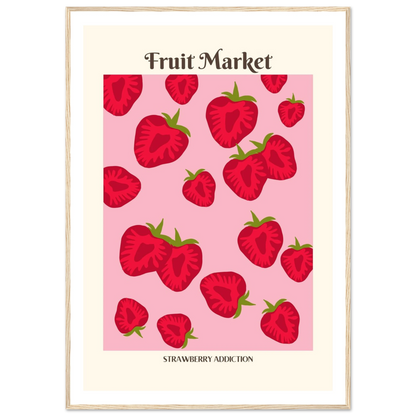 Fruit Market Strawberry - Poster - Arthena