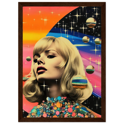 Retro Galaxy Queen - Poster - Arthena