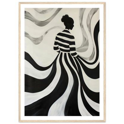 The Striped Silhouette - Poster - Arthena