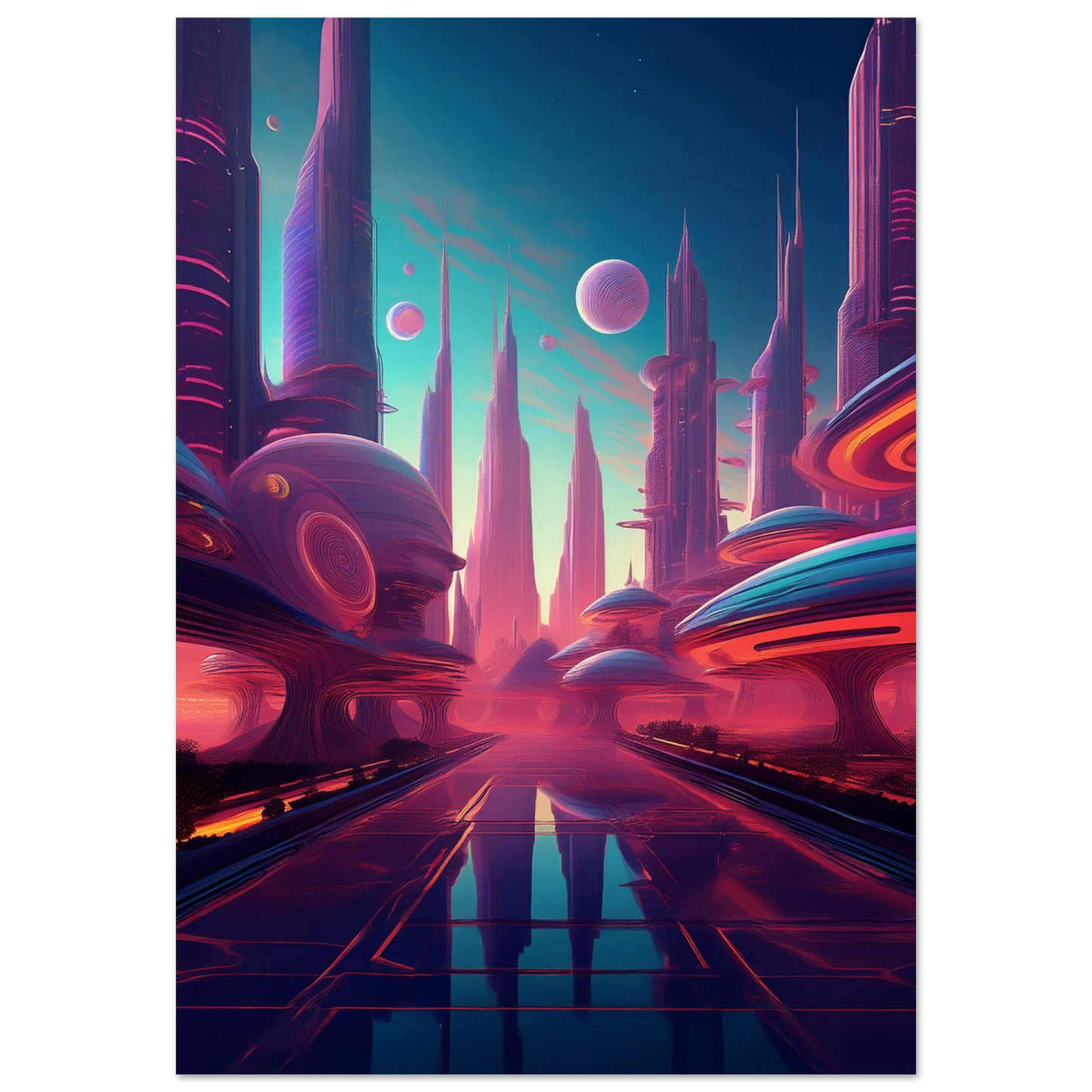 Neon Horizons - Poster - Arthena