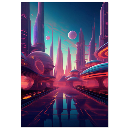 Neon Horizons - Poster - Arthena