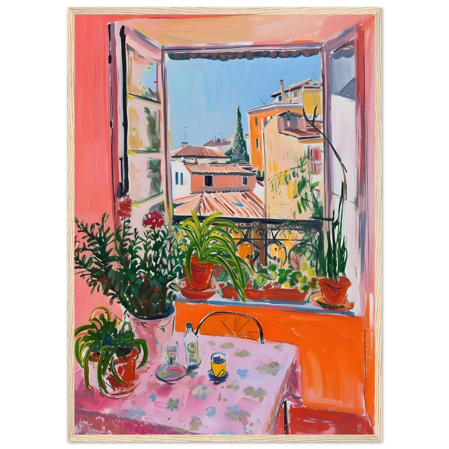 Sunny Window View - Poster - Arthena