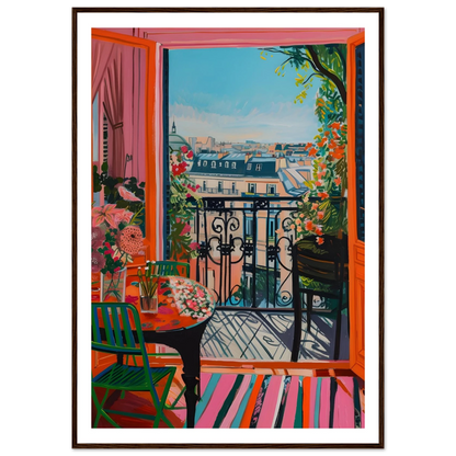 Parisian Balcony Bliss - Poster - Arthena
