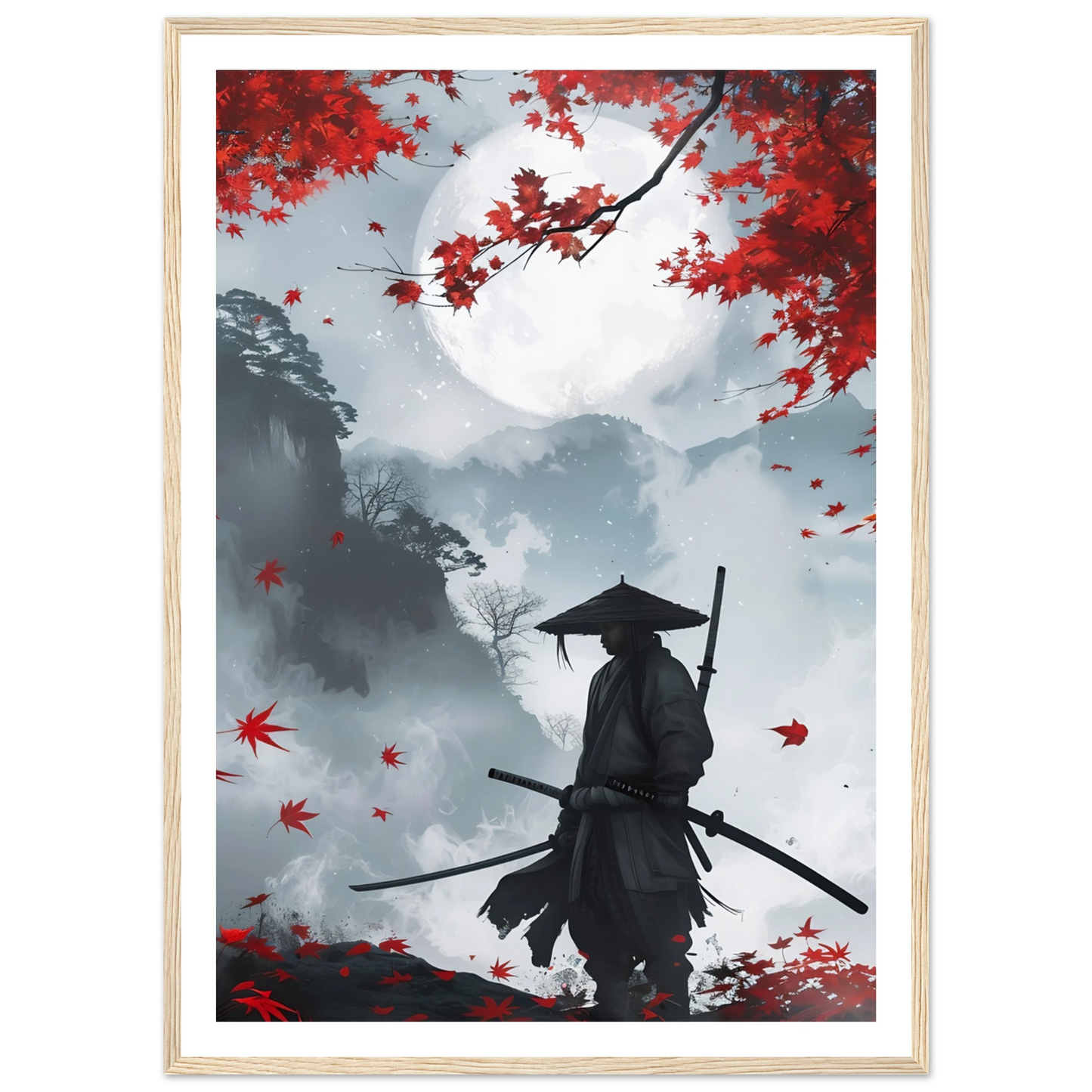 Crimson Leaves - Poster - Arthena