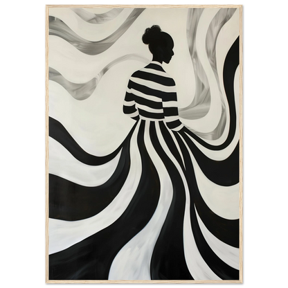 The Striped Silhouette - Poster - Arthena