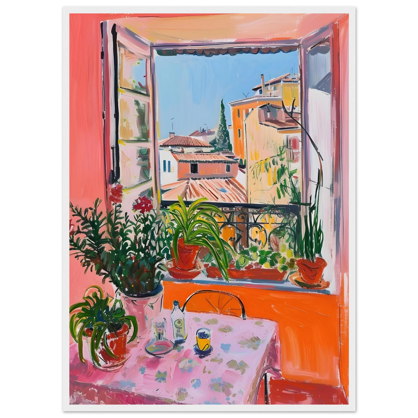 Sunny Window View - Poster - Arthena