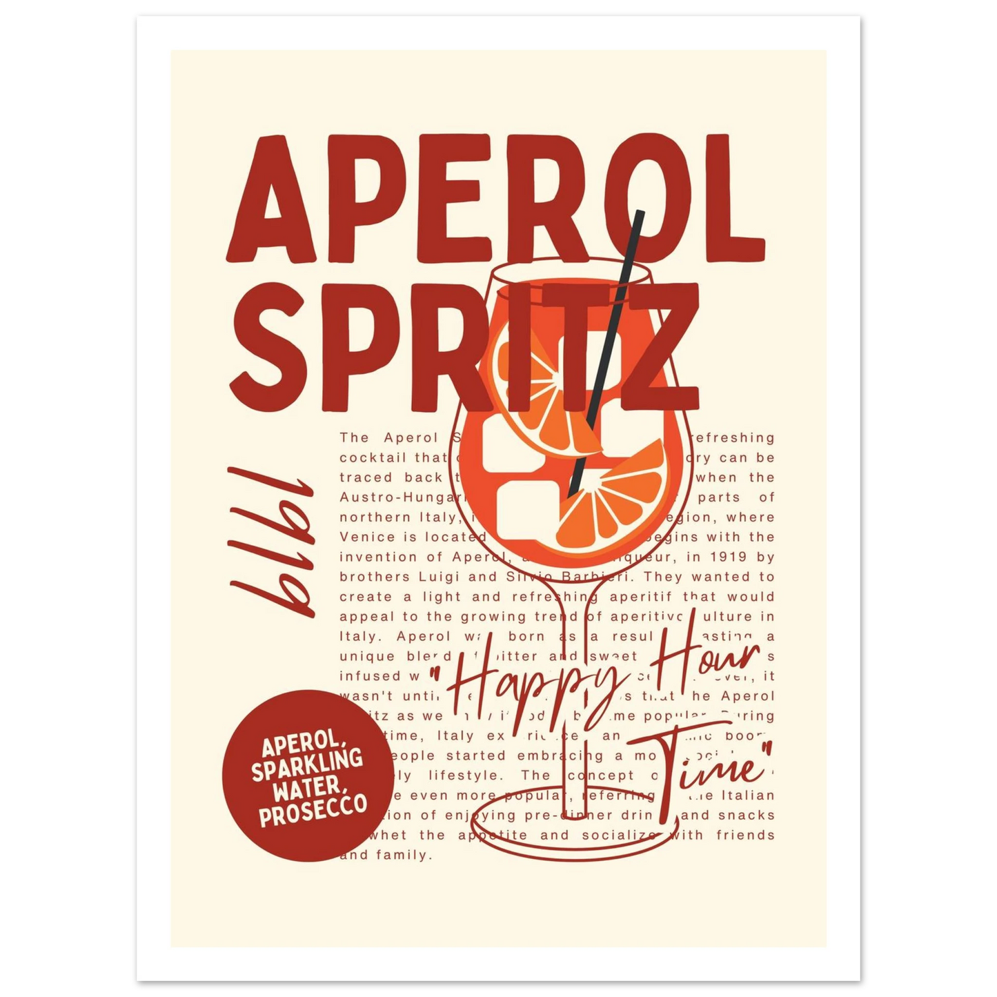 Aperol Spritz 1919 - Poster - Arthena