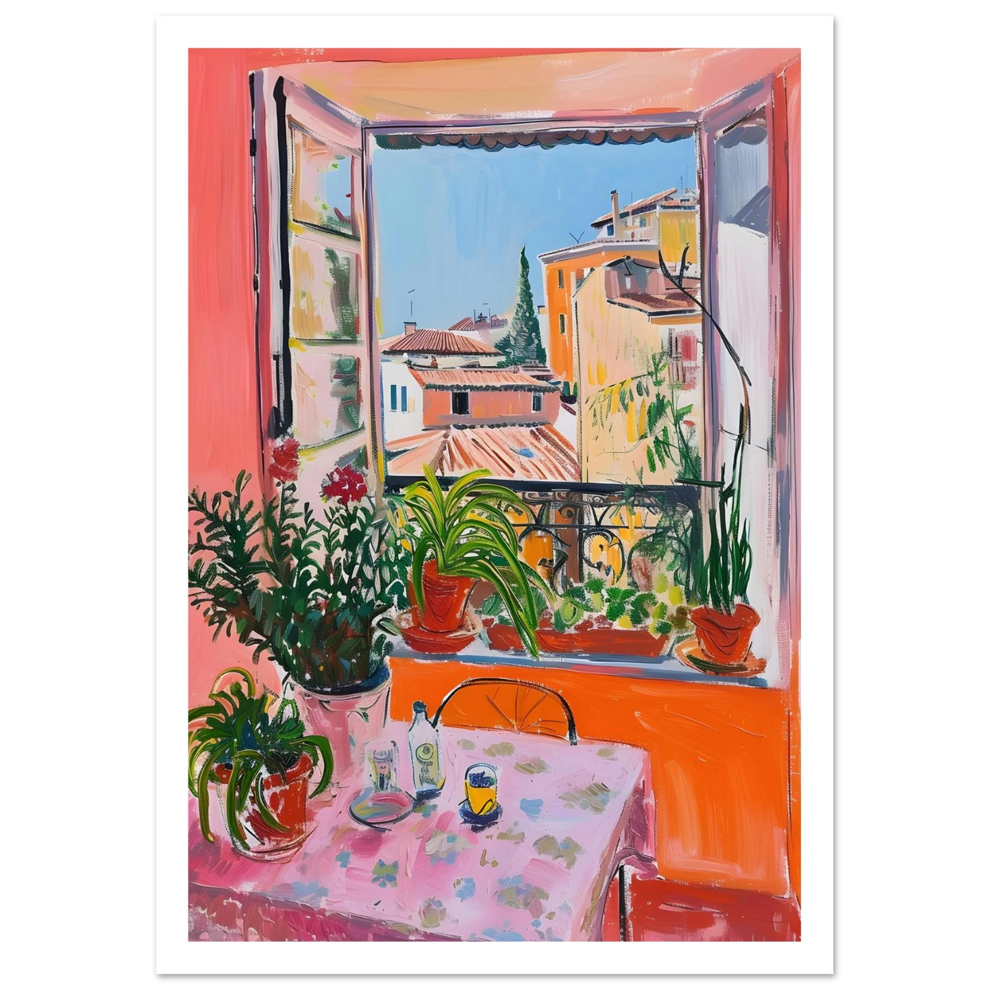 Sunny Window View - Poster - Arthena
