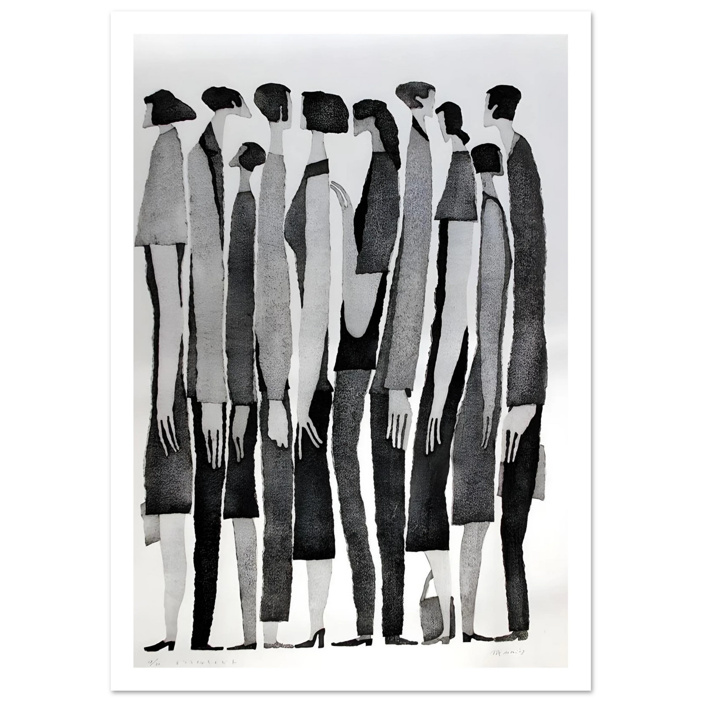 Silent Crowd - Poster - Arthena
