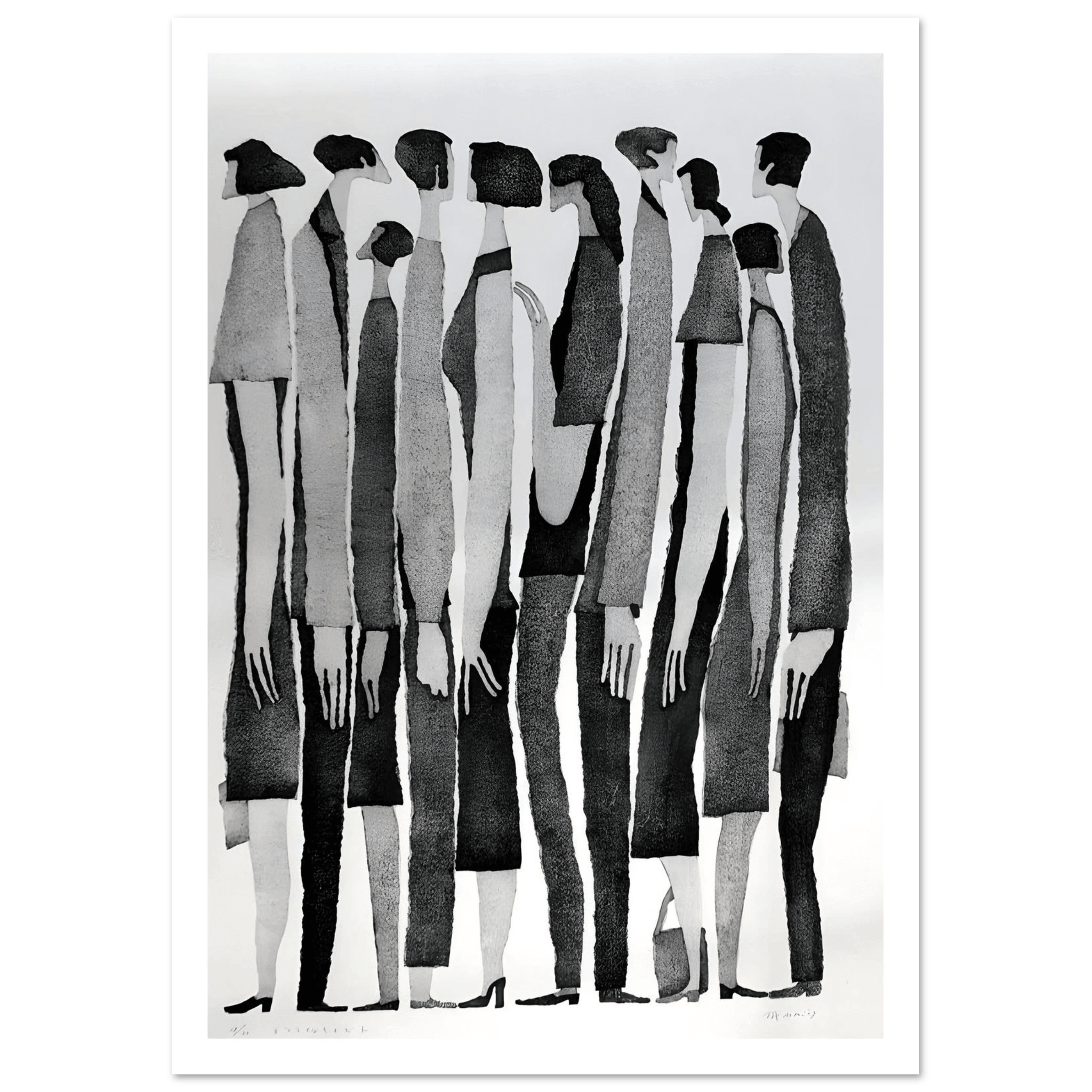 Silent Crowd - Poster - Arthena