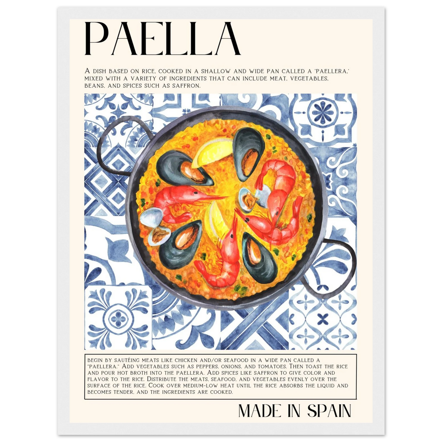 Paella - Poster - Arthena
