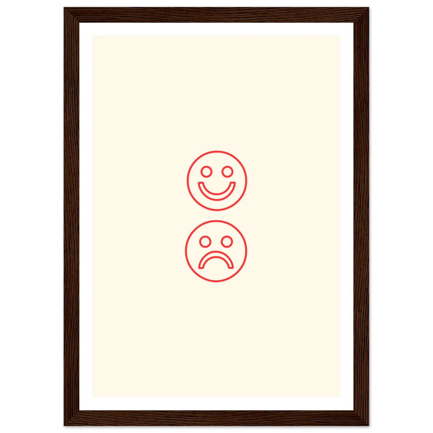 Happy face, sad face - Poster - Arthena