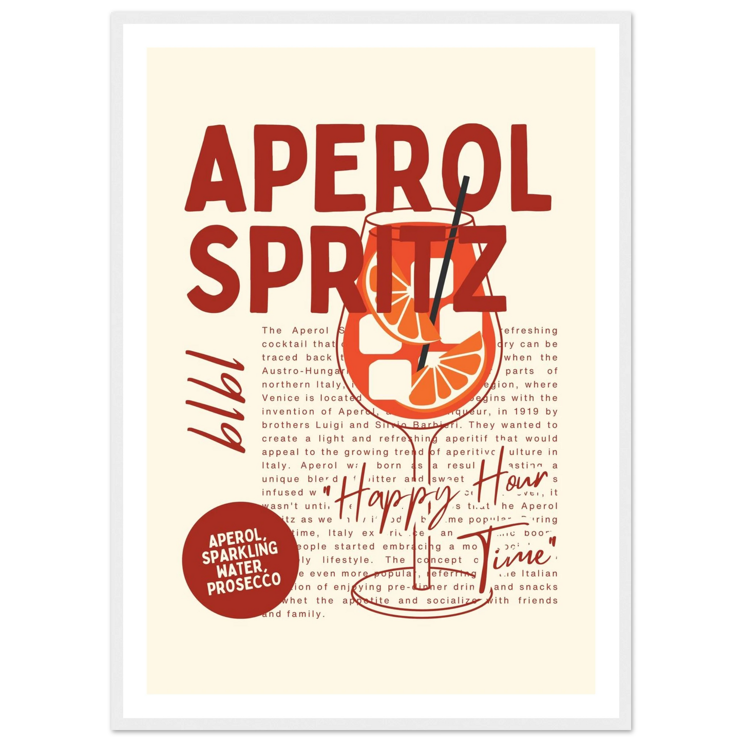 Aperol Spritz 1919 - Poster - Arthena