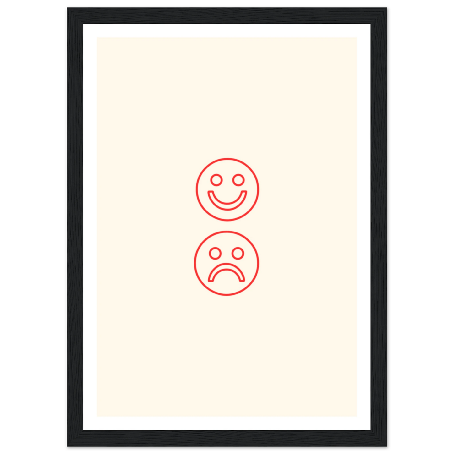 Happy face, sad face - Poster - Arthena