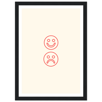 Happy face, sad face - Poster - Arthena