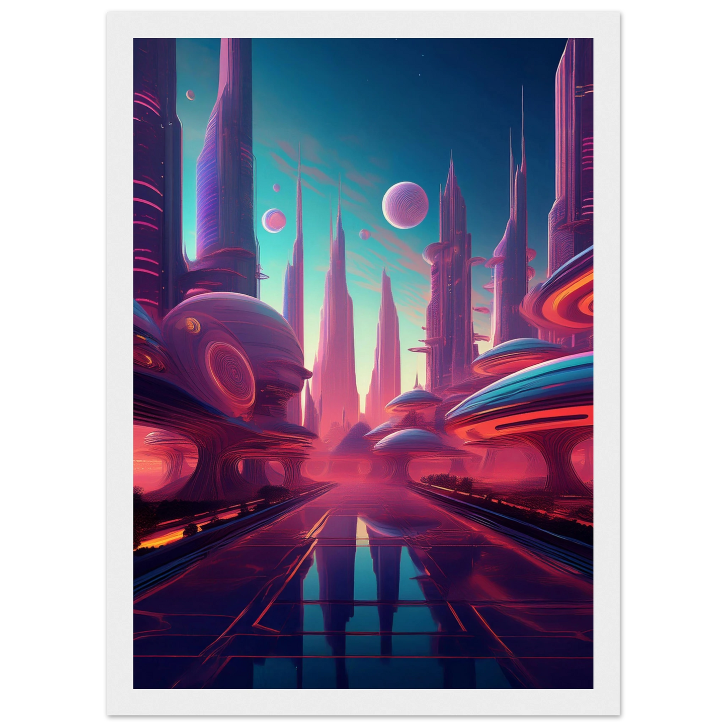 Neon Horizons - Poster - Arthena