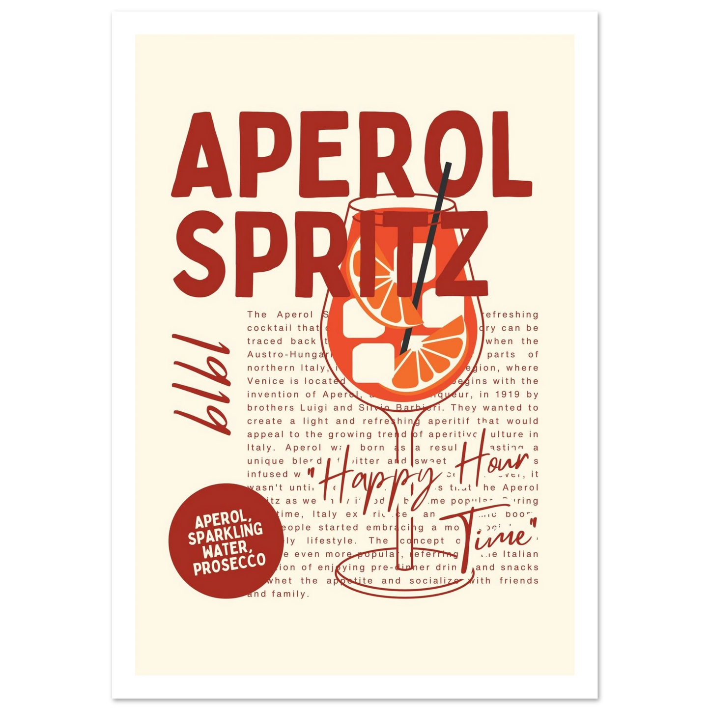 Aperol Spritz 1919 - Poster - Arthena
