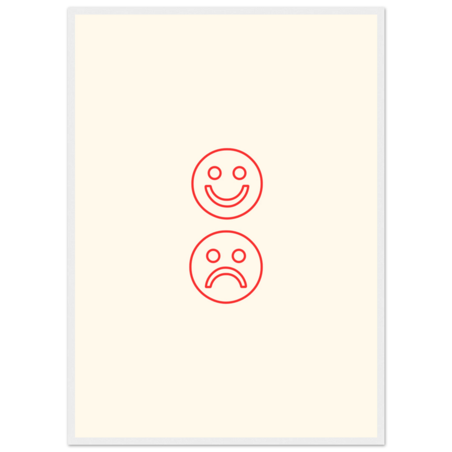 Happy face, sad face - Poster - Arthena