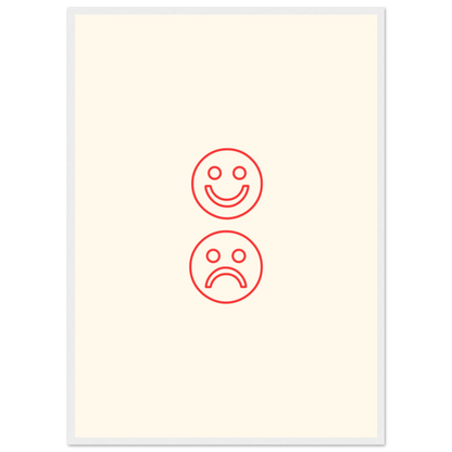 Happy face, sad face - Poster - Arthena