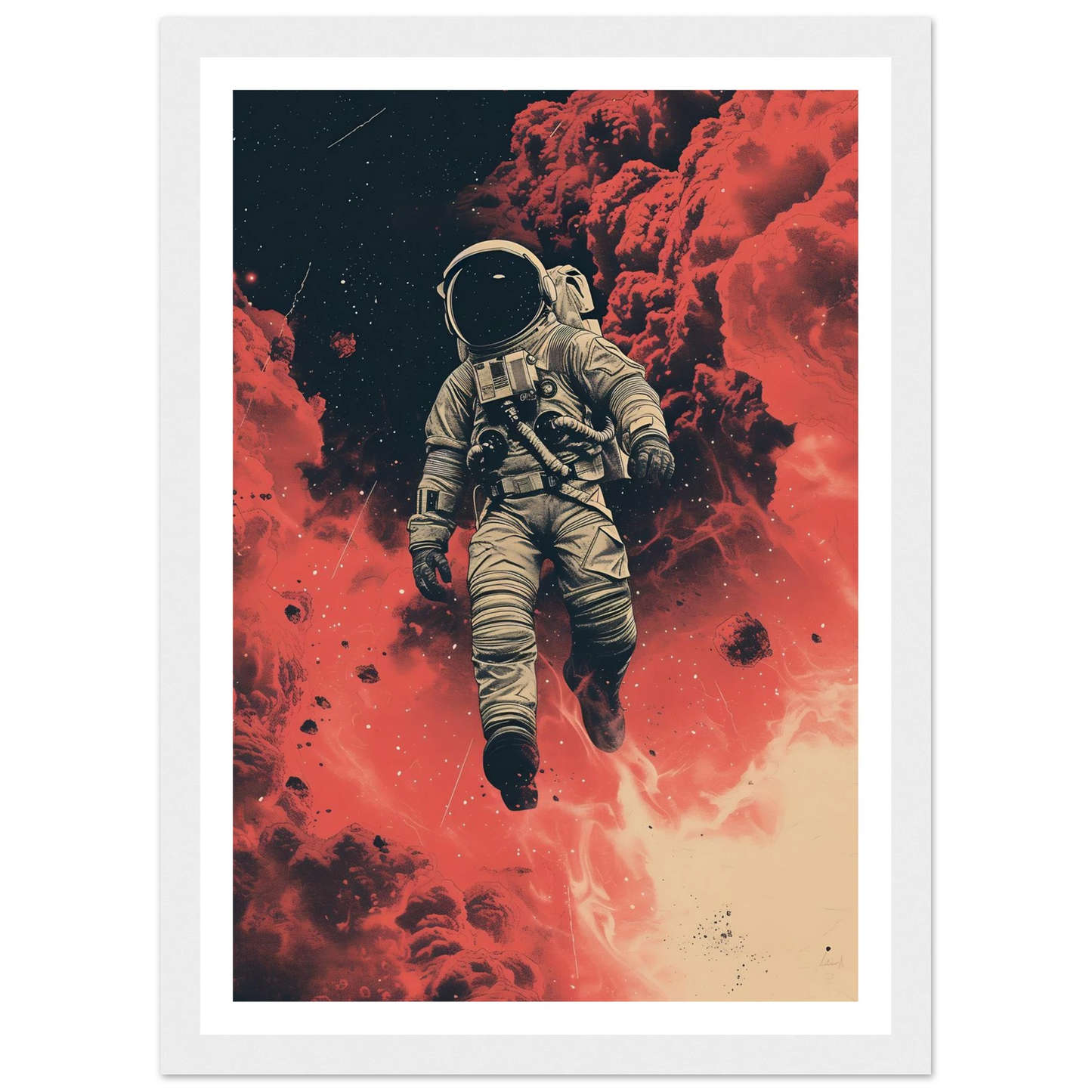Scarlet Skies The Astronaut - Poster - Arthena