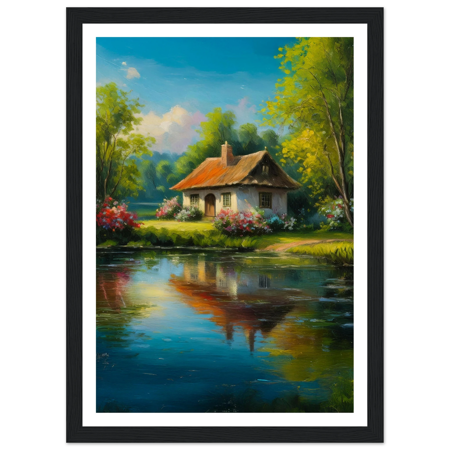 Serenity by the Lake - Poster - Arthena