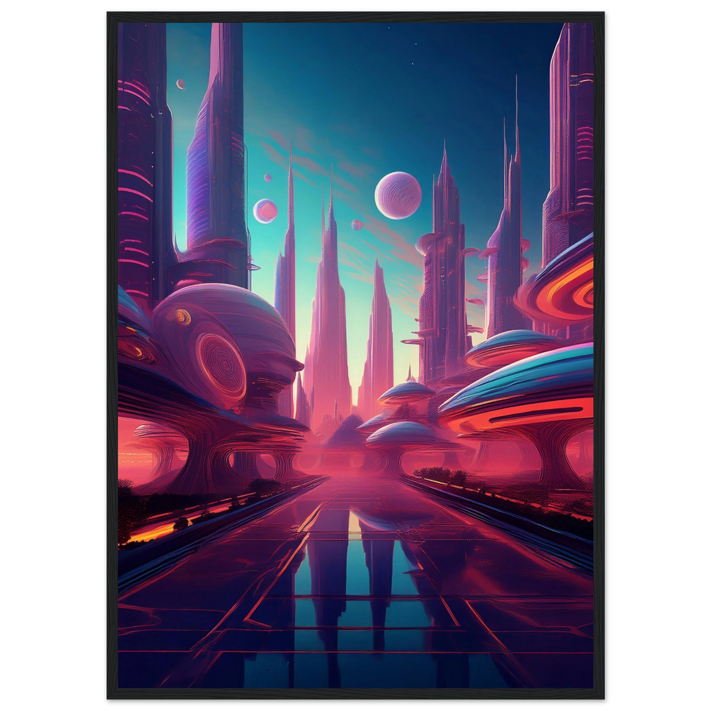 Neon Horizons - Poster - Arthena