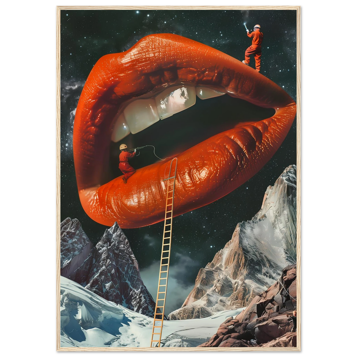 Lip Construction - Poster - Arthena