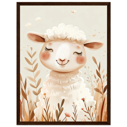 Cute Wooly Sheep - Poster - Arthena