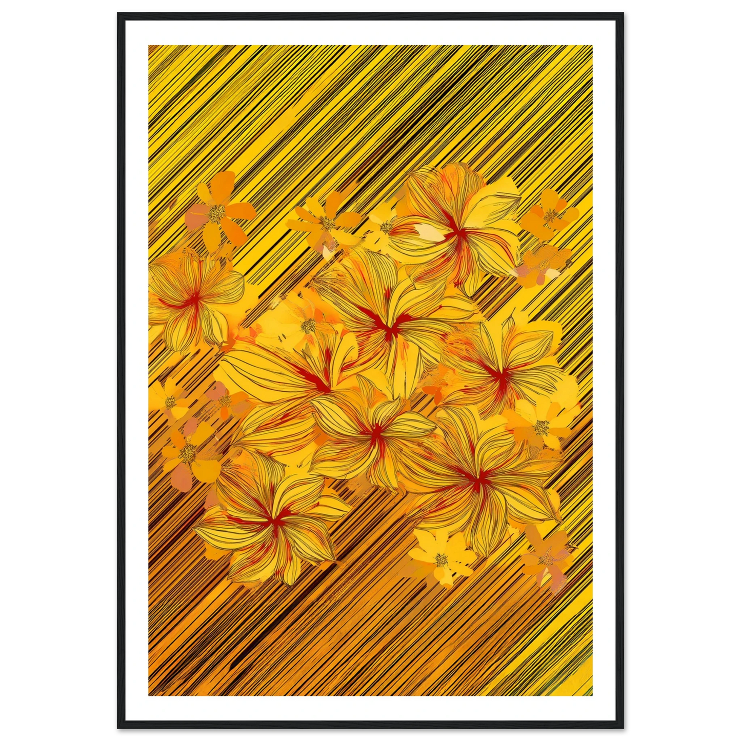 Golden Blossoms - Poster - Arthena