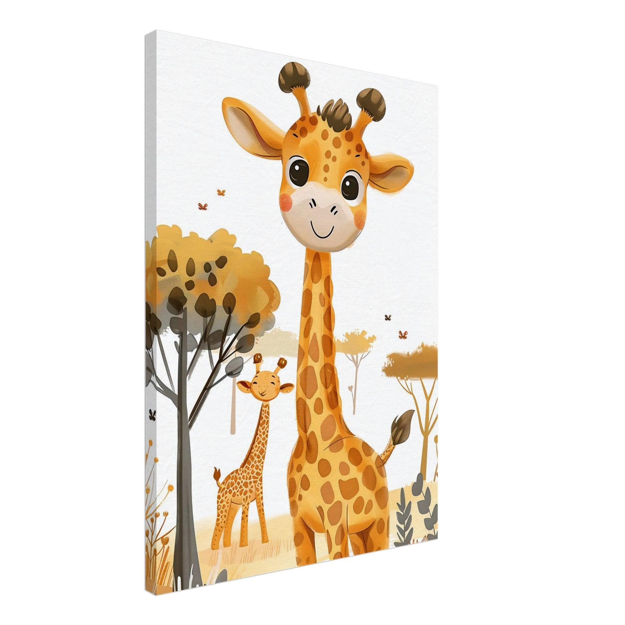 Friendly Giraffe - Canvas - Arthena