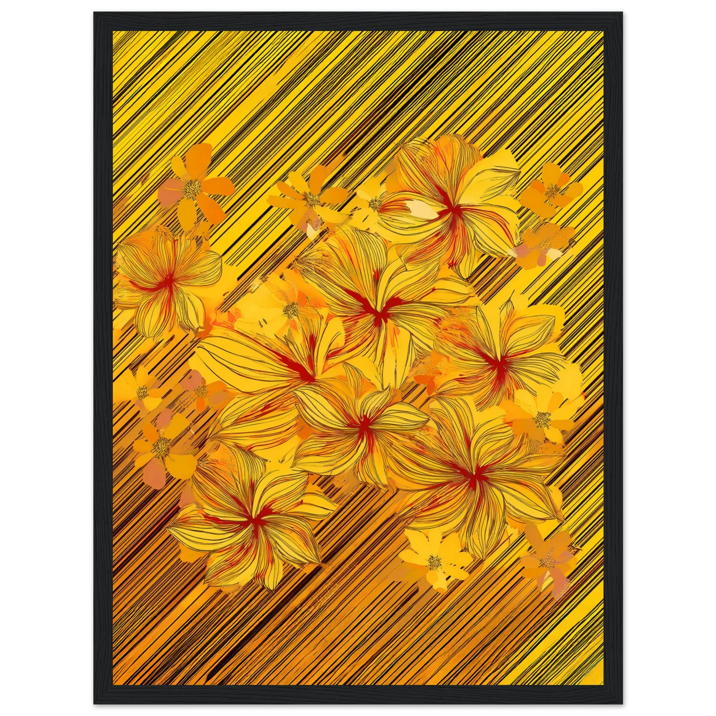 Golden Blossoms - Poster - Arthena