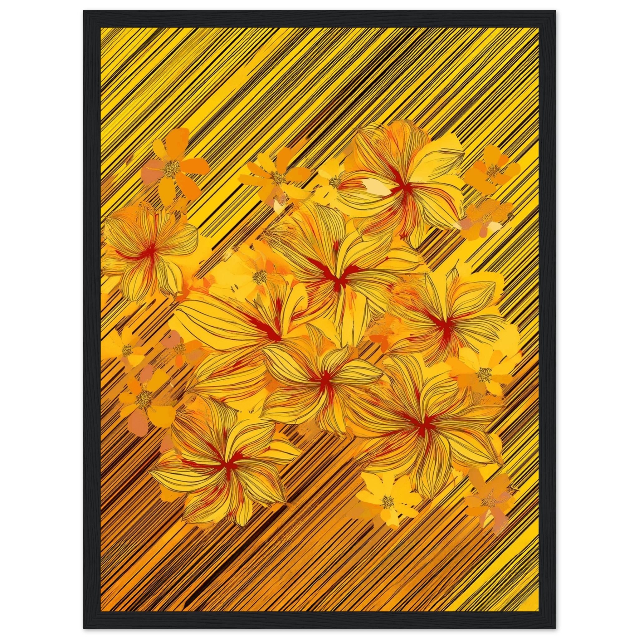 Golden Blossoms - Poster - Arthena