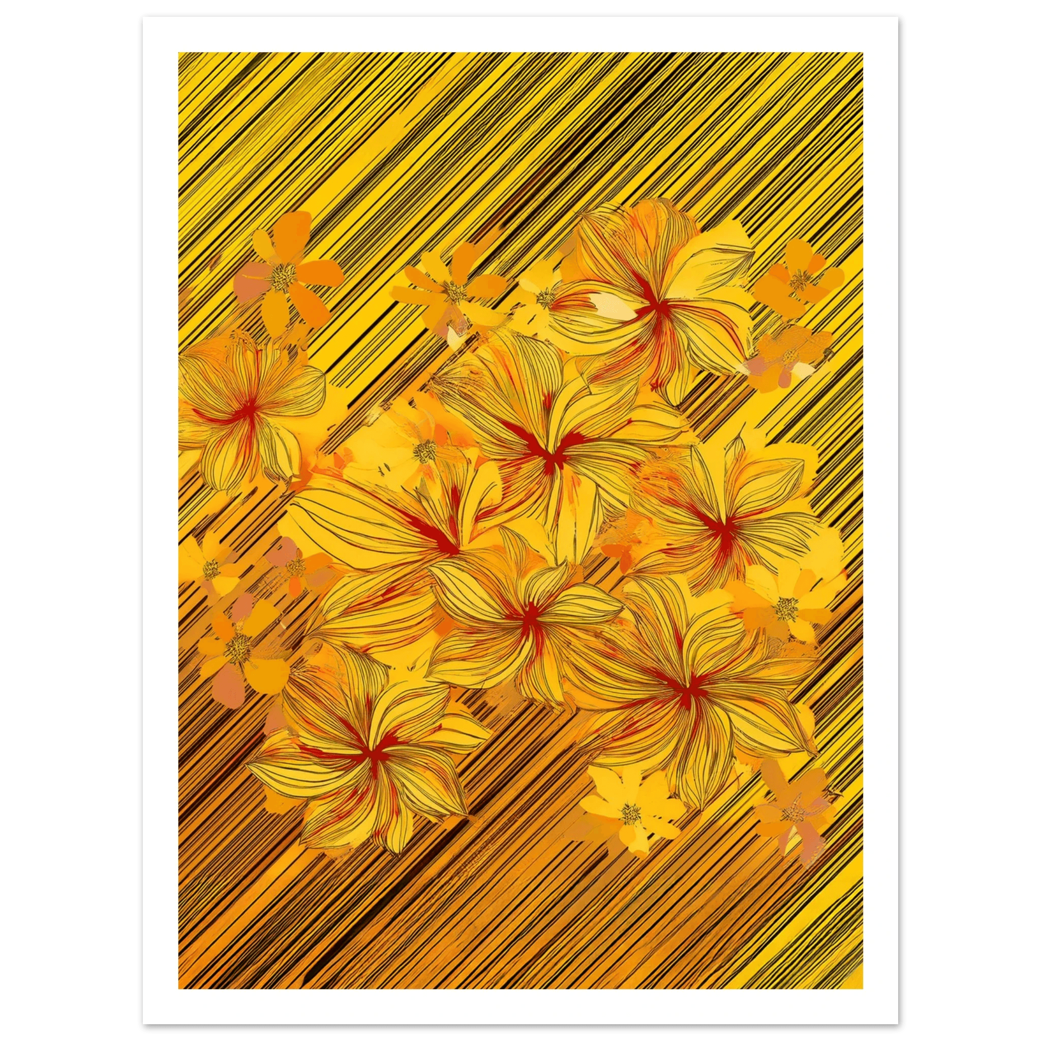 Golden Blossoms - Poster - Arthena