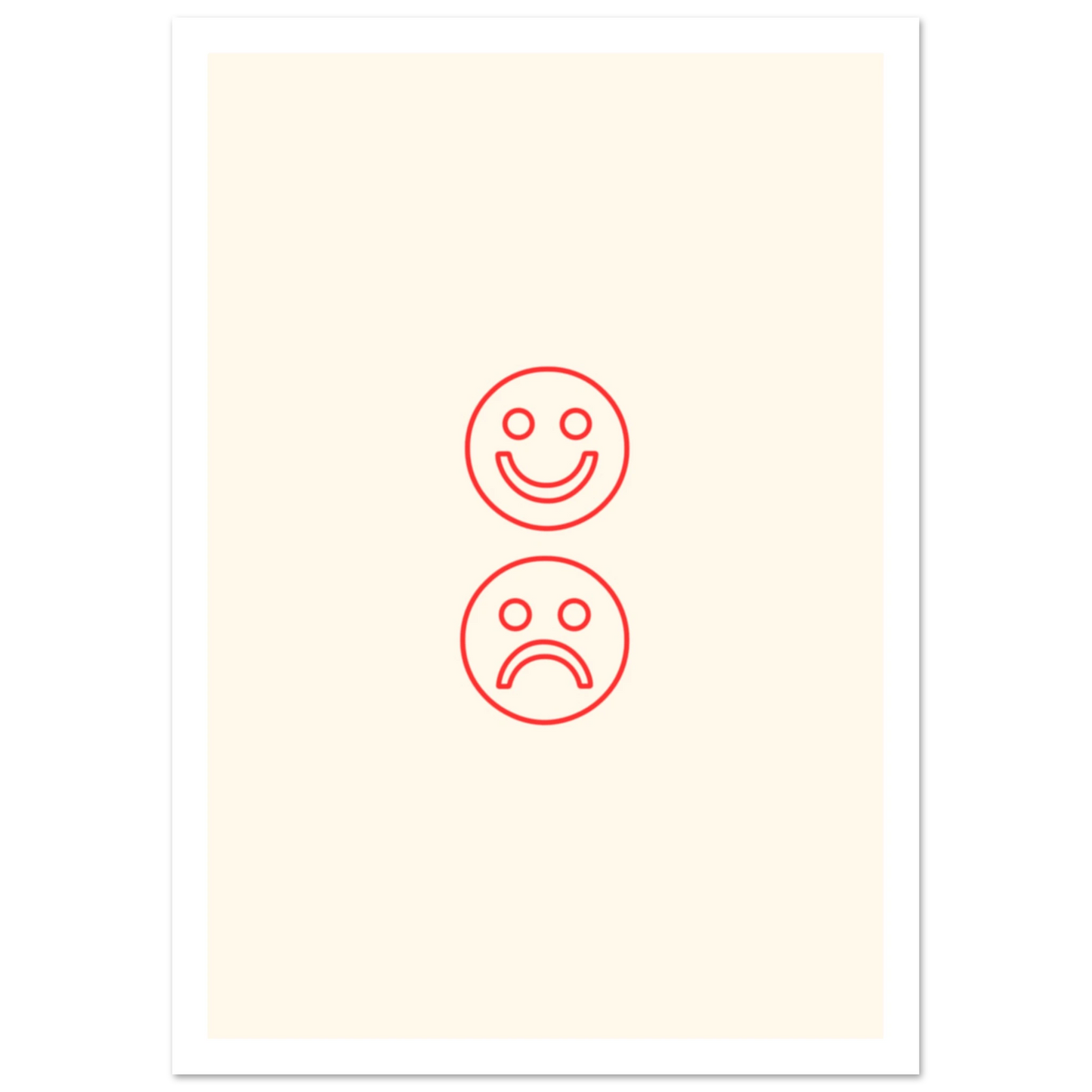 Happy face, sad face - Poster - Arthena