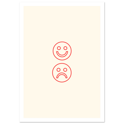 Happy face, sad face - Poster - Arthena